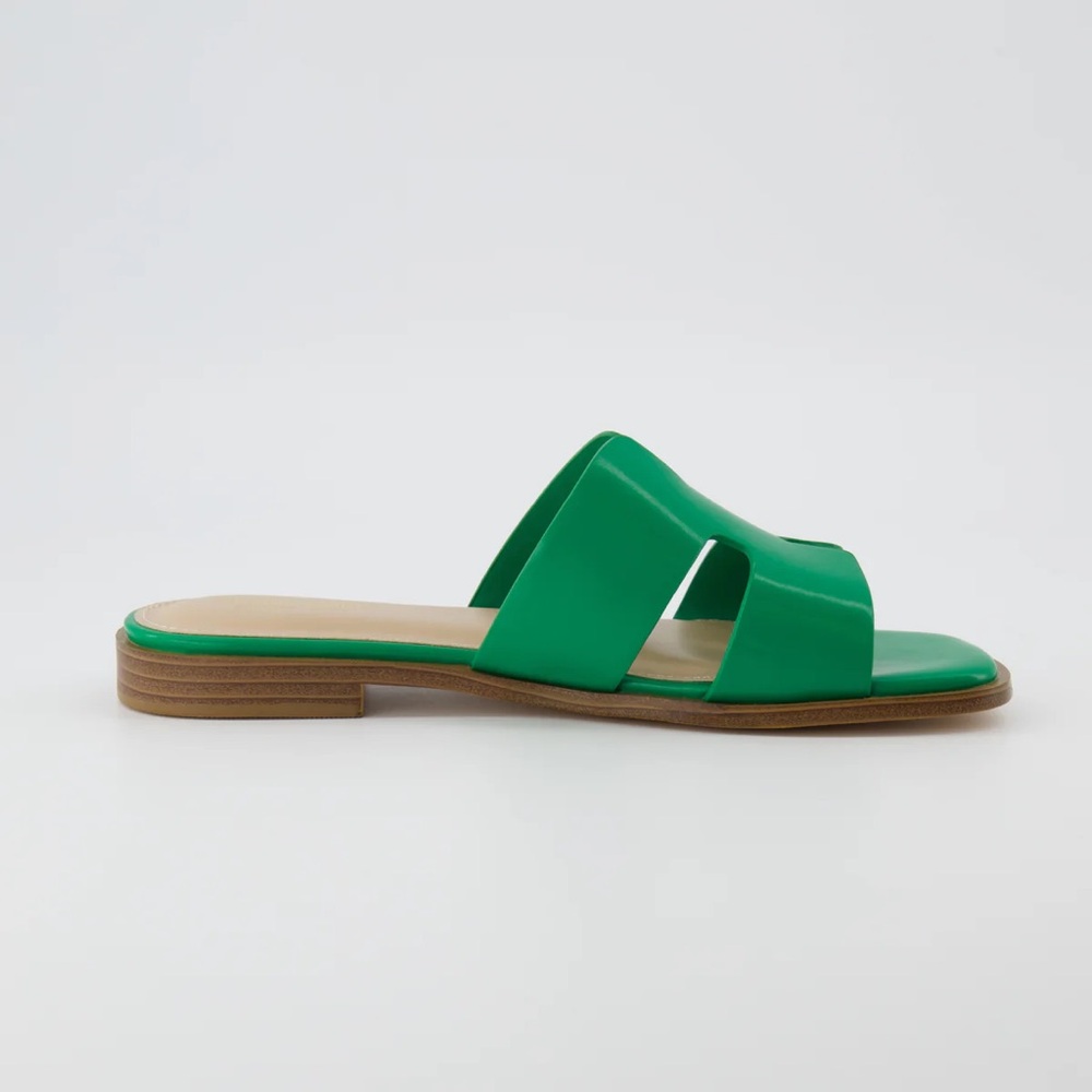 Cushionaire Green Slide Sandals - Picture 5 of 8